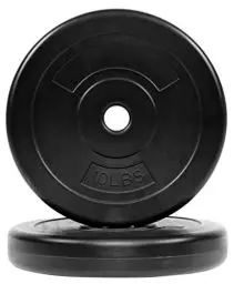 Produktbild: Fitvids Vinyl Standard 2.5 cm Hantelscheibe für Krafttraining und Gewichtheben, 4,5 kg, Paar