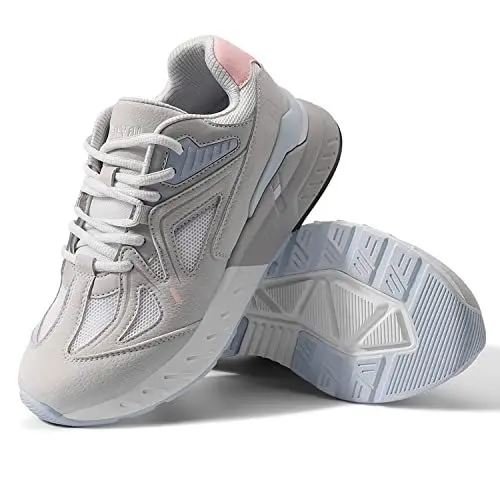 Produktbild: FitVille Damen Laufschuhe Extra Weit Walking Schuhe Turnschuhe Breite Sportschuhe Fitnessschuhe Bequeme Sneakers Schuhe für Plantarfasziitis Rosa 39 EU X-Weit