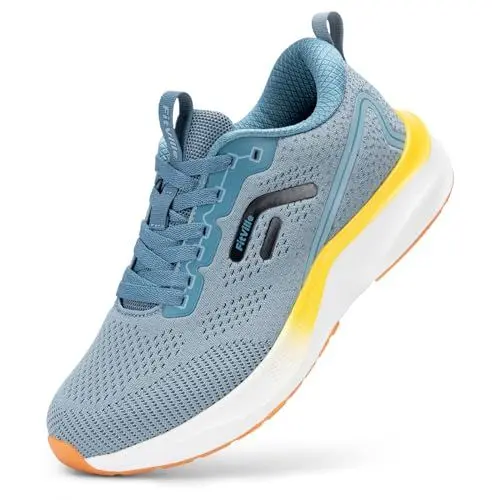 Produktbild: FitVille Laufschuhe Herren Extra Weite Sportschuhe Atmungsaktiv Turnschuhe Outdoor Joggingschuhe Freizeit Straßenlaufschuhe rutschfest Turnschuhe,Blau,43 EU,Weit