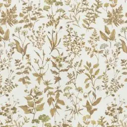 Produktbild: Fiula Selbstklebende Tapete Blumen Brau Weiß Klebefolie Blumentapete Blumen Blätter Wandtapete Möbelfolie Dekorfolie Vinyl Wasserdicht Klebetapete Abnehmbar für Wohnzimmer Schlafzimmer 44CM*6M