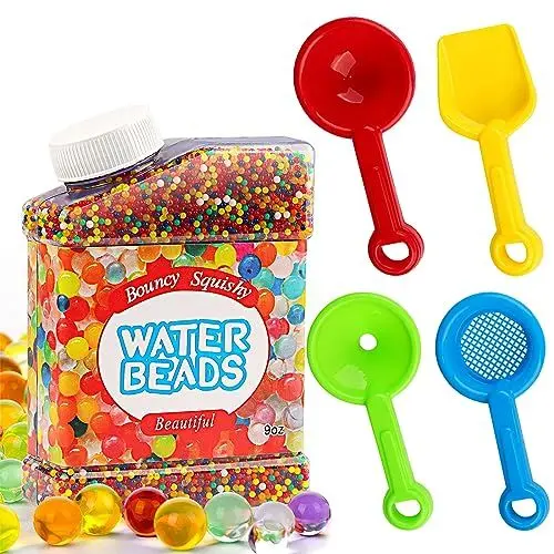 Produktbild: FIVAVA Wasserperlen für Pflanzen, 5 Stück Wasserperlen Set, Wasserperlen Bunte Water Beads, Wasserperlen Deko und Vase Füllstoff