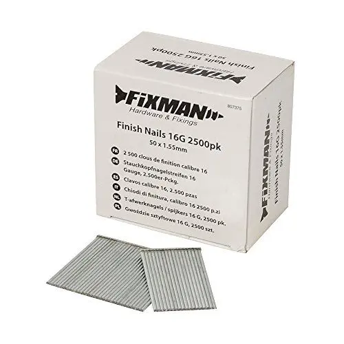 Produktbild: Fixman 807375 Stauchkopfnagelstreifen 16 Gauge, 2.500er-Pckg, 2500 Stück, 50 x 1.55 mm