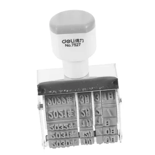 Produktbild: FIXOSHEE Datumsstempel bürostempel aufbügler buchstaben Jahreszahl schulstempel roky Zeitstempel für die tägliche Nutzung Datei Zubehör Stempel für Datum Datei liefern Bürobedarf Plastik