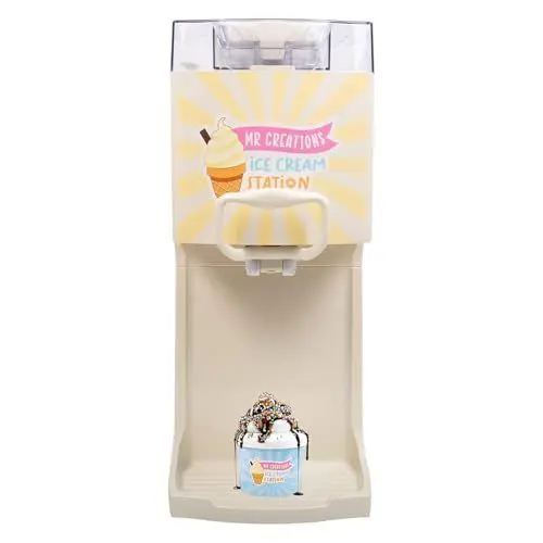Produktbild: Fizz Creations 17509 Eiscreme Maschine, Silikon, Beige, 350 ml Fassungsvermögen