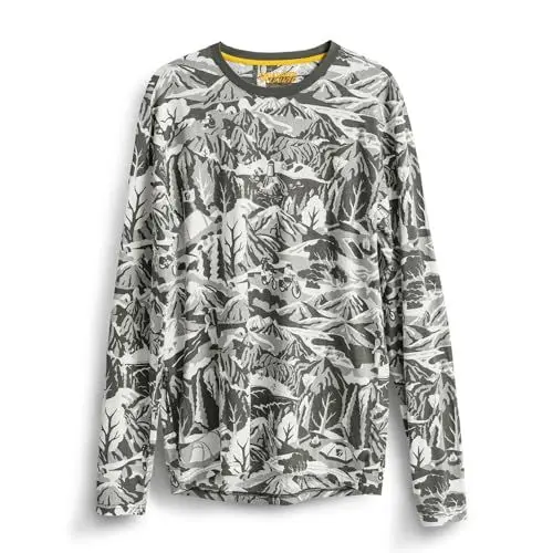 Produktbild: Fjällräven Herren CaliSwe Langarmshirt aus Bio-Baumwolle Outdoor, Black/Eggshell, X-Small