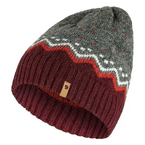Produktbild: FJALLRAVEN Unisex Övik Knitted Hat M tze, Dark Garnet, Einheitsgröße EU