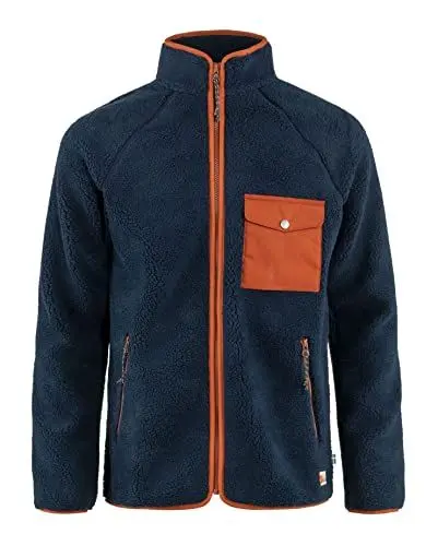 Produktbild: Fjallraven 84158-560-215 Vardag Pile Fleece M/Vardag Pile Fleece M Sweatshirt Herren Navy-Autumn Leaf Größe L