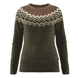 Produktbild: Fjällräven Damen Övik Knit Sweater Sweatshirt, Deep Forest, S EU