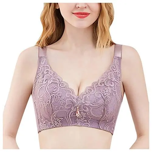 Produktbild: FJKVAVF Black of Friday Angebote 2024 Baby BH Neckholder Große Größen Sport BH Mit Polster Baumwolle BH Damen Ohne Bügel 80B Buestenhalter Bequem Bikini BH Große Brüste Marken Oberteile Damen Sale