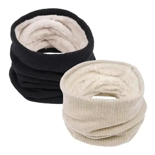 Produktbild: FJKVAVF Black of Friday Angebote 2024 Damen Schlauchschal Herren Winter Cashmere Scarf Women Halstuch Damen Schwarz Seide Festliche Stola Chiffon Schlauchschal Damen Blau Damen Kleidung Sale Sale