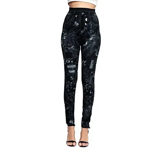 Produktbild: FJKVAVF Black of Friday Angebote 2024 Sportleggings Damen Lang Braun Pinke Leggings Für Damen Yoga Leggings High Waist Braune Leggings Maedchen Sporthose Dunkelblau Meine Bestellungen Anzeig