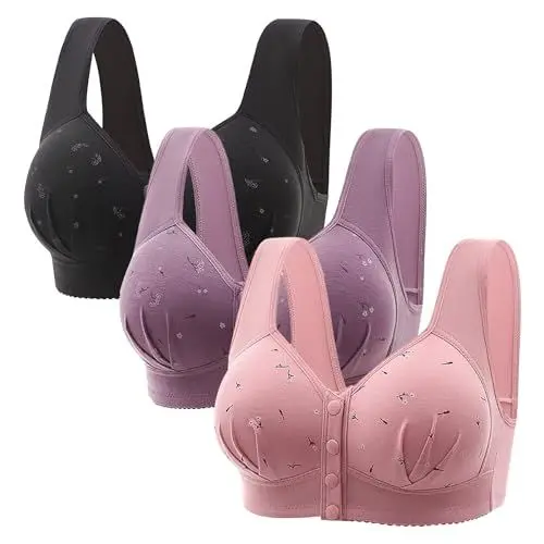 Produktbild: FJKVAVF Black of Friday Damen Sale Angebote Klassische BHS Fuer Damen Entlastung Sport BH Mit Polster Einlagen Still BH Mit Buegel Gepolstert BH Ohne Druckstellen Und Bequem Danenkleidung Sale Sale