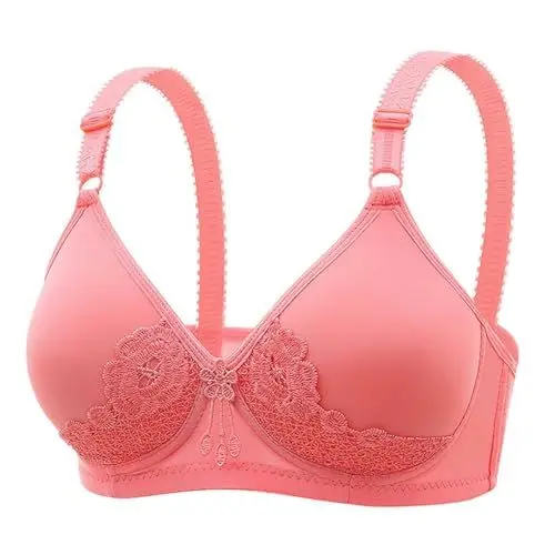 Produktbild: FJKVAVF Day Prime 2024 Angebote BH Vorne Verschließbar Große Größen Sport Bustier Damen Ohne Polster Kabellose Push Up BH Komfort BH Grosse Groessen Still BH Grosse Brueste 3XL Letzte Bestellung