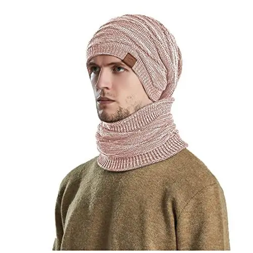 Produktbild: FJKVAVF Sale Angebote Angebote Damen Mütze Damen Winter Gefüttert Wollmütze Damen Winter Kindermuetzen Jungen Strickmuetze Mit Futter Wintermuetze Lange Haare My Orders Sale Angebote