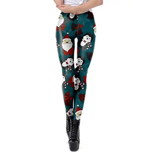 Produktbild: FJKVAVF Weihnachten Black of Friday Leggins Damen Schwarz Lang Sommerleggins, Damen Hellgraue Leggings Damen Leggins Push Up Boot Sexy XXL Umstands Sport Leggings Meine Bestellungen Anzeigen 2024