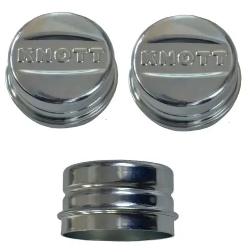 Produktbild: FKAnhängerteile 2 x Knott Radkappe - Fettkappe - Staubkappe Ø 52,1 mm - Knott Nr. 47117