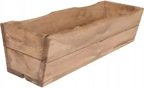 Produktbild: FKL DESIGN Home Deco NEU Pflanzkasten aus Holz TOP Pflanzkübel Garten Terrasse fertig montiert D8 Farbe: Eiche inkl Plastikeinsatz (64 cm)