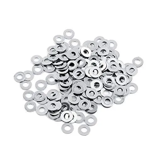 Produktbild: Flach Unterlegscheiben,100 Stück M3 Edelstahl Flach Unterlegscheiben Beilagscheiben Sortiment Set