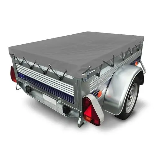 Produktbild: Flache Plane für Anhänger Grau 200 x 120