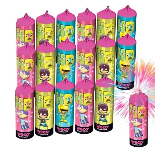 Produktbild: FLAME X BURN Hans Dampf XXL Set – 8-teiliges Jugendspaß und Tischartikel Kat. F1 für Silvester, Partys und Jugendliche & Kinder 2025