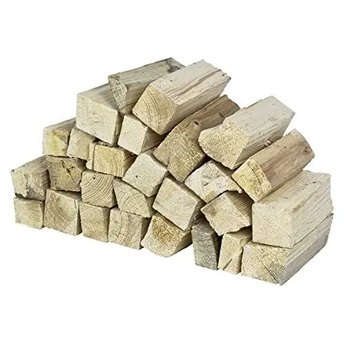 Produktbild: Flameup Brennholz Kiefer, Kaminholz ohne Rinde, 5-500kg Kiefernholz, Feuerholz für Ofen, Kamin, Kaminofen, Feuerschale, Grill, Holzscheite 25 cm, getrocknet, Menge:15 kg