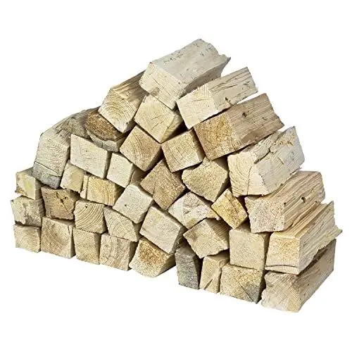 Produktbild: Flameup Brennholz Kiefer, Kaminholz ohne Rinde, 5-500kg Kiefernholz, Feuerholz für Ofen, Kamin, Kaminofen, Feuerschale, Grill, Holzscheite 25 cm, getrocknet, Menge:30 kg