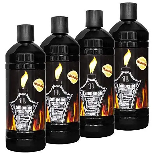 Produktbild: Lampenoel Lampenöl Petroleum Lampe Garten Oel Fackeln Fackel Laterne Öl Innen Camping 4 Liter Flasche Outdoor Oil Öllampe flüssig Gartenfackel Flameup