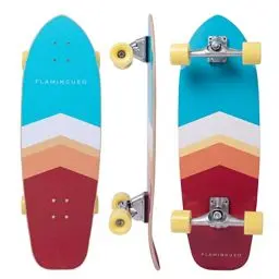 Produktbild: Flamingueo Skateboard - Surf Skate, Skateboard Erwachsene, Skateboard Rollen 80AB, Skateboard Deck, ABEC-7, Cruiser Skateboard, Skateboard Anfänger