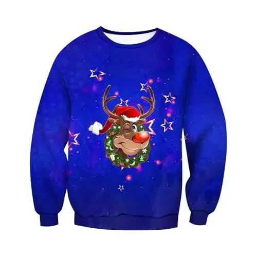 Produktbild: Flanellhemd Herren, Hoodie Mit Reißverschluss Herren, Deckenpullover Herren, Männer Geschenkideen Gartenzubehör Geschenk Für Männer, Ugly Sweater Christmas Herren