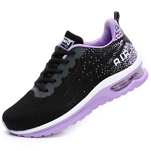 Produktbild: FLARUT Damen Sportschuhe Laufschuhe Herren Turnschuhe Luftpolster Trainers Running Leichte Schuhe Fitness Atmungsaktiv Gym Sneakers(lila,42)