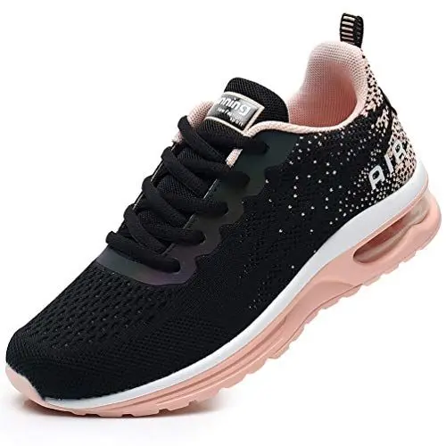 Produktbild: FLARUT Damen Sportschuhe Laufschuhe Herren Turnschuhe Luftpolster Trainers Running Leichte Schuhe Fitness Atmungsaktiv Gym Sneakers(orange,38)