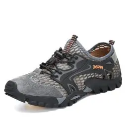 Produktbild: FLARUT Herren Sportsandalen Sommer Trekking Sandalen Wanderschuhe Outdoorsandalen Super Atmung Draussen Hiking Schuhe Mesh Vamp Wasserschuhe Sport Laufen Klettern(Grau,42)