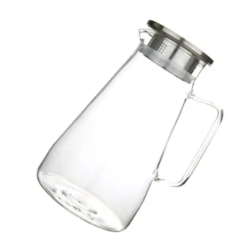 Produktbild: Ciieeo Flasche kaltes Wasser großes Wasser kühlschrank karaffe Wasserkrug Glaskrug wasserflasche Wasserkocher einfacher Vorratskessel praktischer Saftkessel Lagerung Container