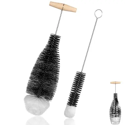 Produktbild: Flaschenbürste für Sodastream, 2 Stück Flaschenreiniger Bürste, 0.6L für Sodastream Flaschenbürste, Flaschenbürste für Sodaflaschen, Babyflaschen, Trinkflaschen