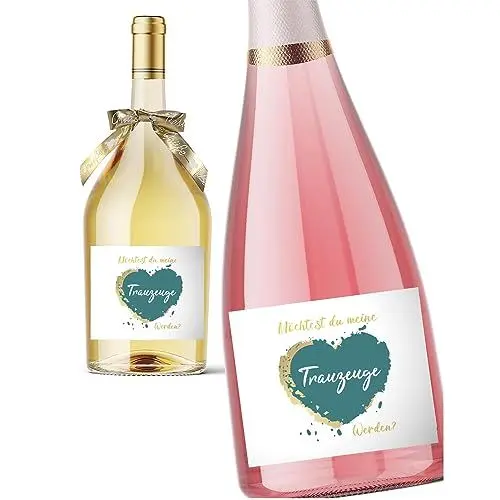 Produktbild: Flaschenetikett Trauzeuge, Geschenk Trauzeuge, Willst du mein Trauzeuge sein? Hochzeit, Hochzeitskarte, Trauzeuge fragen, Geschenke für Trauzeuge, Weinetikett, Hochzeitsankündigung Trauzeuge