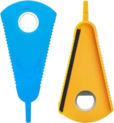Produktbild: Flaschenöffner für Senioren, 2 Stück Glasöffner schraubdeckelöffner gummi multifunktionaler Dosenöffner manuell einstellbarer Deckelöffner für Schaumgläser rutschfest Universalöffner