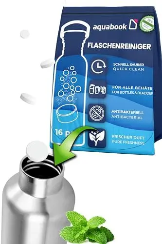 Produktbild: Flaschenreiniger – Reinigungstabletten für Flaschen 16 Stück, Bottle Cleaning Tabs, Flaschenreiniger, Reinigungstabs, Trinkblase Reinigung