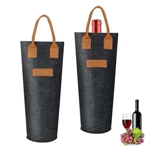 Produktbild: Flaschentüten Geschenktüten Weintragetasche für Weingeschenke wie Wein Prosecco und Champagner Geschenktüte mit Griff Hochzeit Party Flaschen