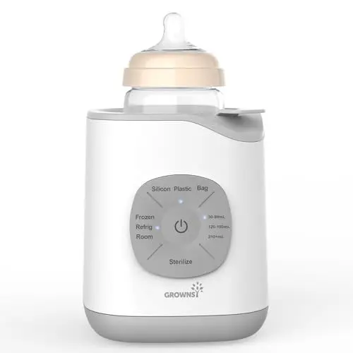 Produktbild: Flaschenwärmer Baby Babykostwärmer, 10-in-1 Fläschchenwärmer für Flaschen Babynahrung Sterilisator Babyflaschen Wärmer, Genaue Temperaturkontrolle Milchwärmer mit Auftauen Sterilisieren Warmhalten