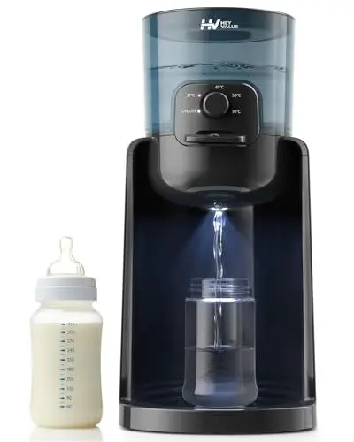 Produktbild: Flaschenzubereiter für Babys,Flaschenwärmer Baby,Instant Warmer,Wasserspender für Sofortige Herstellung von Formelflaschen,4 Temperaturen 72H Smart Thermostat, Heißwasserspender, Schwarz