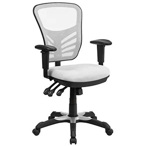 Produktbild: Flash Furniture Bürostuhl, Metall, Weiß, 68 x 65 x 112 cm