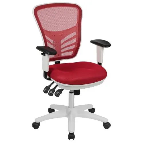 Produktbild: Flash Furniture Bürostuhl, Rot, 68,6 x 64,8 x 112,4 cm