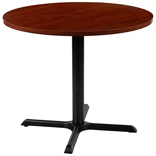 Produktbild: Flash Furniture Chapman 91,4 cm runder Mehrzweck-Konferenztisch, Business-Tisch für Büro und Konferenzräume, Kirsche