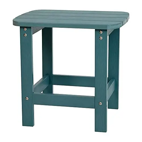 Produktbild: Flash Furniture Charlestown Adirondack Beistelltisch, mehrstufig, Polyresin, Meerschaum, Allwetter, für drinnen und draußen