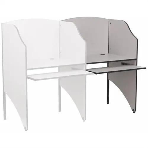 Produktbild: Flash Furniture Jordan Add-On Study Carrel in Nebula Grey Finish