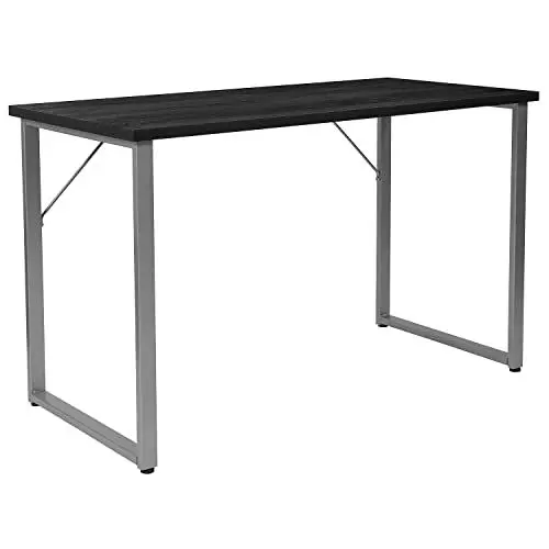 Produktbild: Flash Furniture Schreibtische, Metall, Schwarz, 120 x 59 x 75 cm