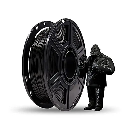 Produktbild: Flashforge® PLA-Filament für 3D-Drucker, 1,75 mm, 0,5 kg, passend für die meisten 3D-Drucker, Schwarz