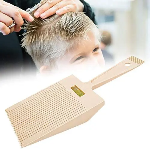 Produktbild: Flattopper Kamm, Professionelle Flattopper Flat Top Comb Tragbare Flat Top Führungskamm Salon Friseur Haarstyling Schneidwerkzeug Zubehör Friseur Haarkamm Genaues Wasserwaagesystem