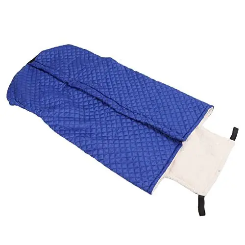 Produktbild: Fleece-gefütterte Rollstuhl-Reißverschluss-Decke, Wasserdichter Warmer und Bequemer Rollstuhl Universell Passend für Manuelle und Elektrische Rollstühle, Mobilitätsroller und(Blau)