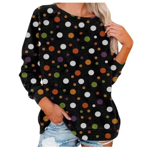 Produktbild: Fleeceshirt Damen Sale Sweatshirt XXS Damen Cropped Sweatshirt Damen Ugly Christmas Shirt Damen Langarmshirt Mädchen 104 Sweatshirt Damen Schwarz Oversize Sprüche Hoodie Angebote
